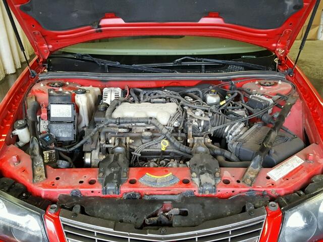 2G1WF52E049230690 - 2004 CHEVROLET IMPALA RED photo 7