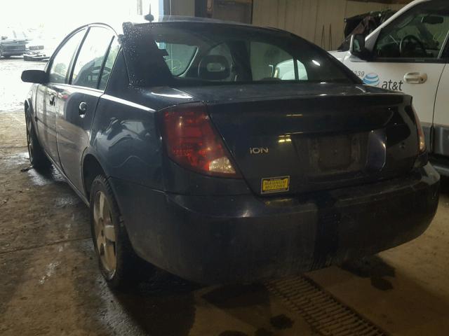 1G8AL58F07Z167847 - 2007 SATURN ION LEVEL BLUE photo 3