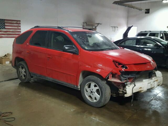 3G7DA03E92S589775 - 2002 PONTIAC AZTEK RED photo 1