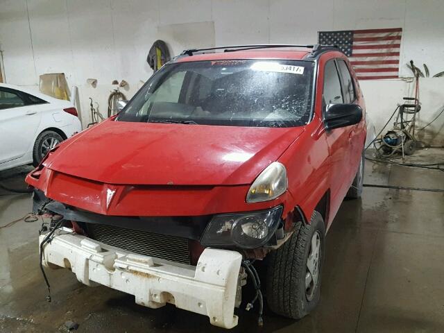 3G7DA03E92S589775 - 2002 PONTIAC AZTEK RED photo 2