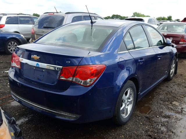 1G1PF5SC9C7190127 - 2012 CHEVROLET CRUZE LT BLUE photo 4