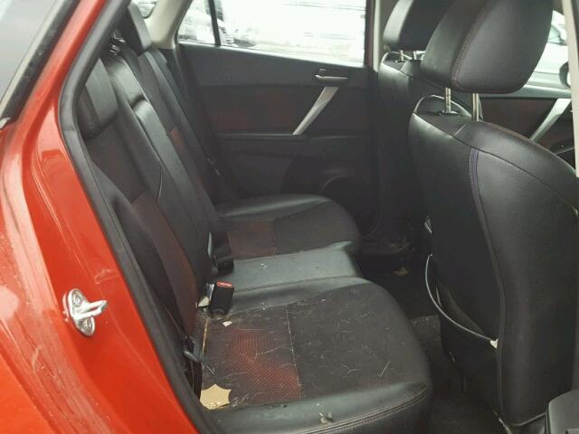 JM1BL1H4XA1273634 - 2010 MAZDA SPEED 3 RED photo 6