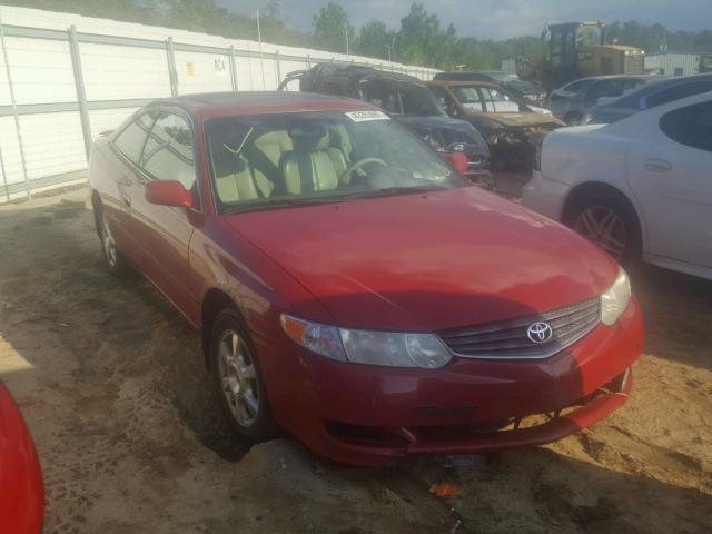 2T1CF28P92C593357 - 2002 TOYOTA CAMRY SOLA RED photo 1