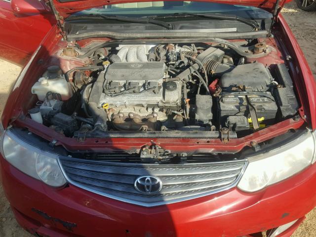 2T1CF28P92C593357 - 2002 TOYOTA CAMRY SOLA RED photo 7