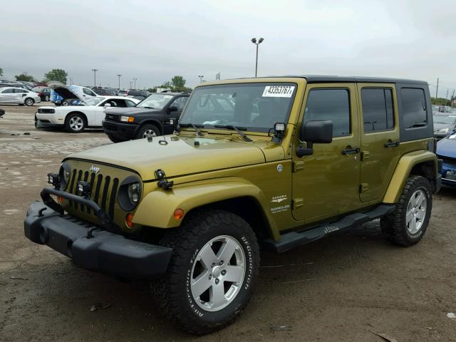 1J4GA59107L194830 - 2007 JEEP WRANGLER GREEN photo 2