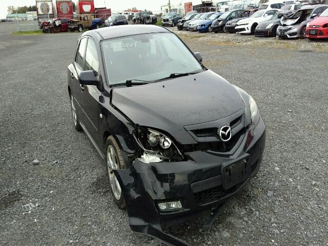 JM1BK343281151405 - 2008 MAZDA 3 HATCHBAC BLACK photo 1