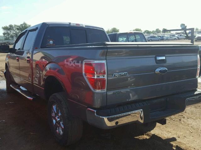 1FTFW1ET3DFC11438 - 2013 FORD F150 SUPER GRAY photo 3