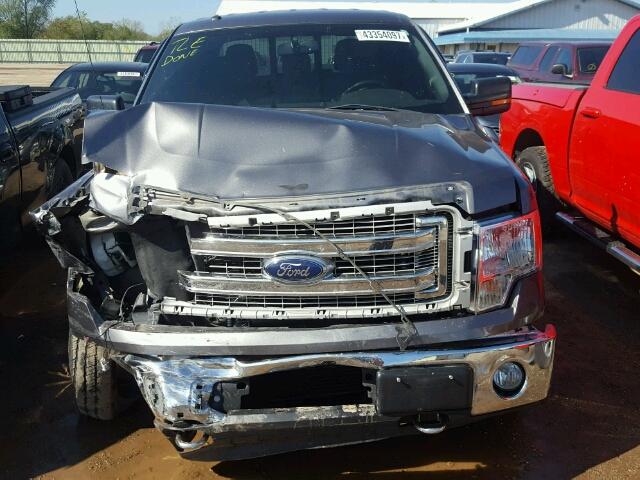 1FTFW1ET3DFC11438 - 2013 FORD F150 SUPER GRAY photo 7
