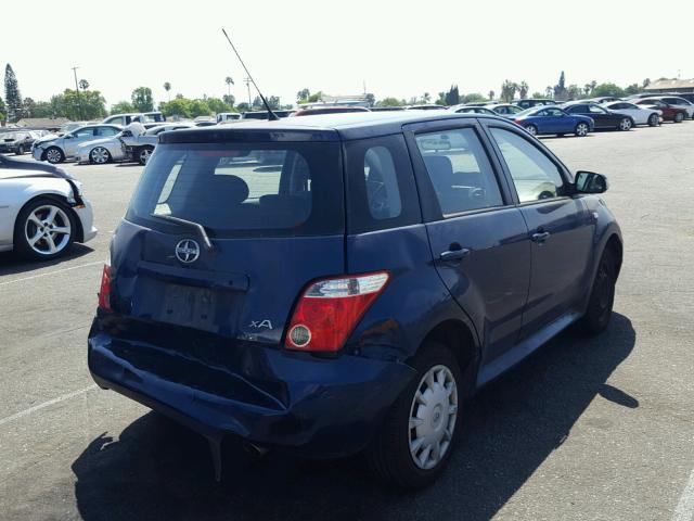 JTKKT624465001529 - 2006 TOYOTA SCION XA BLUE photo 4