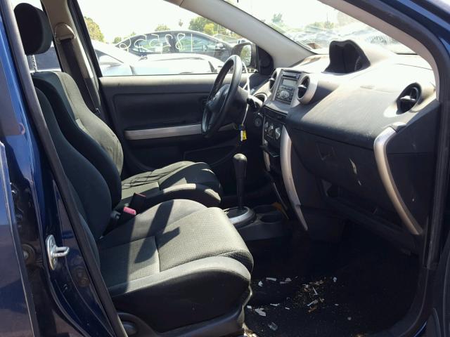 JTKKT624465001529 - 2006 TOYOTA SCION XA BLUE photo 5