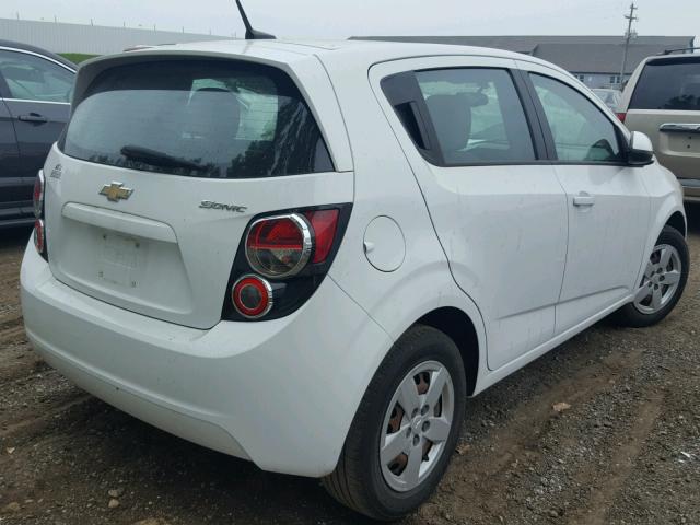 1G1JA6SH7E4196549 - 2014 CHEVROLET SONIC LS WHITE photo 4