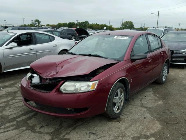 1G8AJ55F86Z152764 - 2006 SATURN ION BURGUNDY photo 2