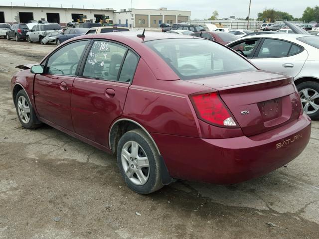 1G8AJ55F86Z152764 - 2006 SATURN ION BURGUNDY photo 3