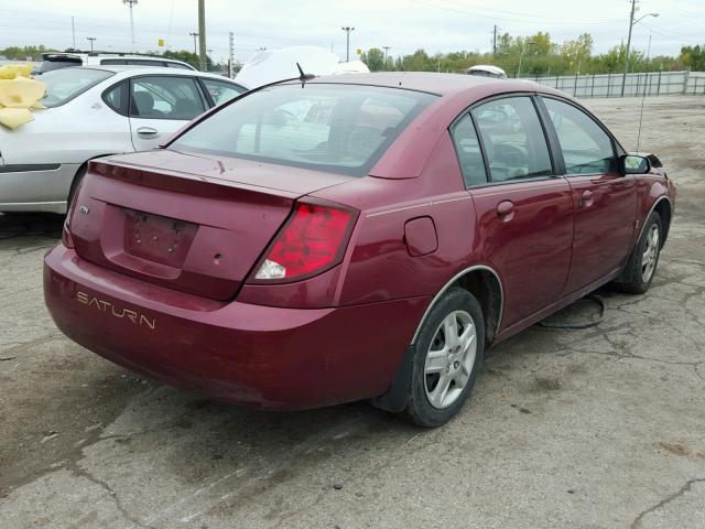 1G8AJ55F86Z152764 - 2006 SATURN ION BURGUNDY photo 4