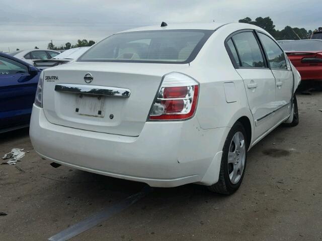 3N1AB6AP6AL624616 - 2010 NISSAN SENTRA 2.0 WHITE photo 4