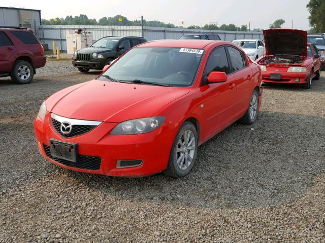 JM1BK32G371696887 - 2007 MAZDA 3 I RED photo 2