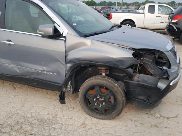 1GKEV23758J116557 - 2008 GMC ACADIA SLT ნაცრისფერი ფოტო 9