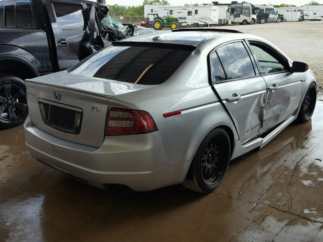 19UUA66297A033367 - 2007 ACURA TL SILVER photo 4