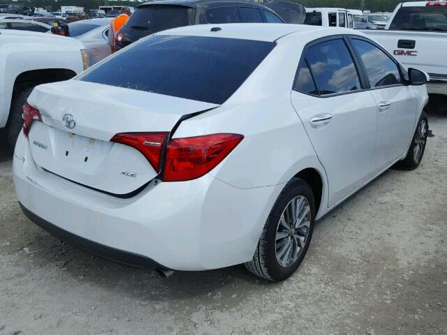 5YFBURHE1HP671230 - 2017 TOYOTA COROLLA L WHITE photo 4