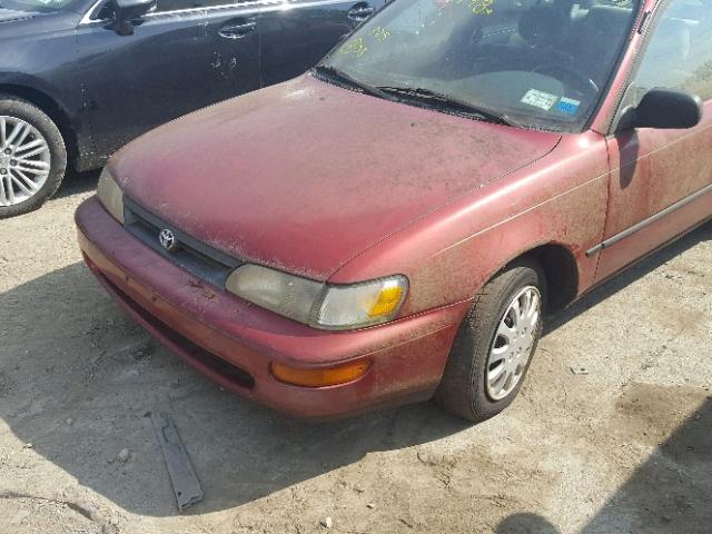 2T1AE09B3SC097360 - 1995 TOYOTA COROLLA LE RED photo 10