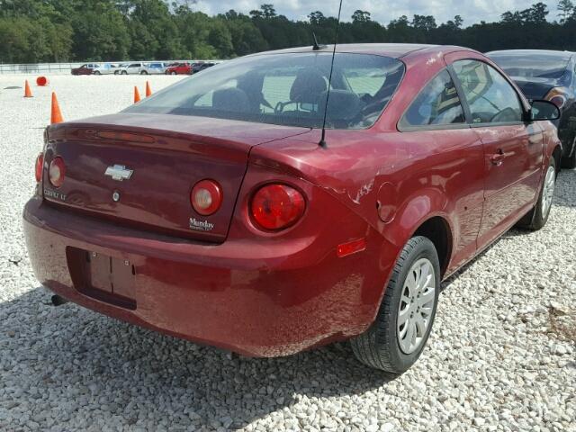 1G1AT18H097108871 - 2009 CHEVROLET COBALT BURGUNDY photo 4