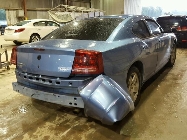 2B3KA43G67H865701 - 2007 DODGE CHARGER SE BLUE photo 4