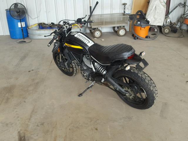 ML015ANMXGT008235 - 2016 DUCATI SCRAMBLER 黑色 照片 3