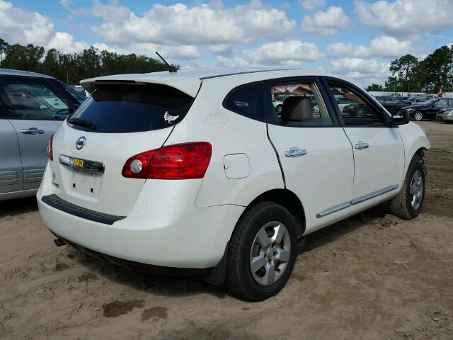 JN8AS5MT0BW153482 - 2011 NISSAN ROGUE S WHITE photo 4