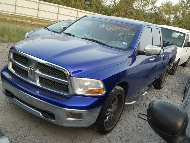 1D3HB18T89S762759 - 2009 DODGE RAM 1500 BLUE photo 2