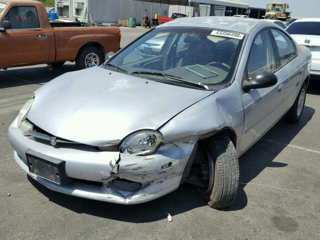 1B3ES46C61D192397 - 2001 DODGE NEON SE SILVER photo 2