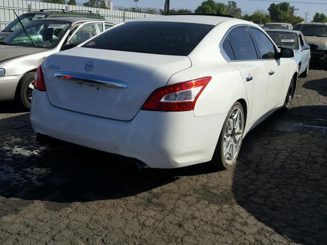 1N4AA51E99C833659 - 2009 NISSAN MAXIMA WHITE photo 4