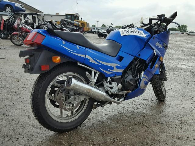 JKAEXMF107DA38501 - 2007 KAWASAKI EX250 F BLUE photo 4