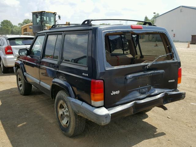 1J4FF48S31L539017 - 2001 JEEP CHEROKEE S BLACK photo 3