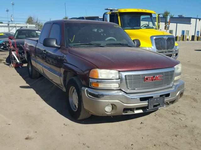 2GTEC19T631318214 - 2003 GMC NEW SIERRA BURGUNDY photo 1