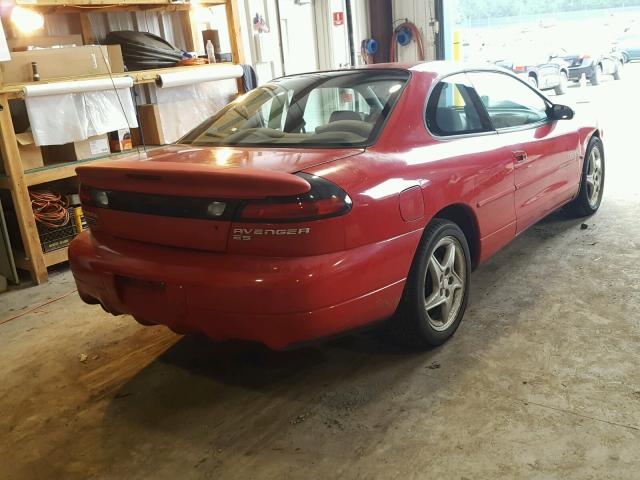 4B3AU52N6WE140239 - 1998 DODGE AVENGER ES RED photo 4