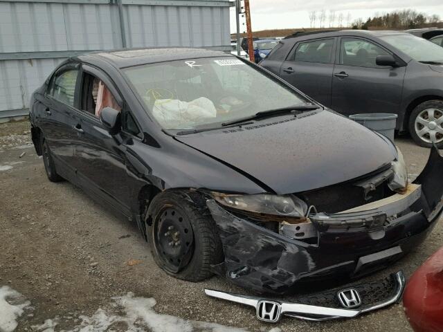 2HGFA16857H020827 - 2007 HONDA CIVIC EX BLACK photo 1