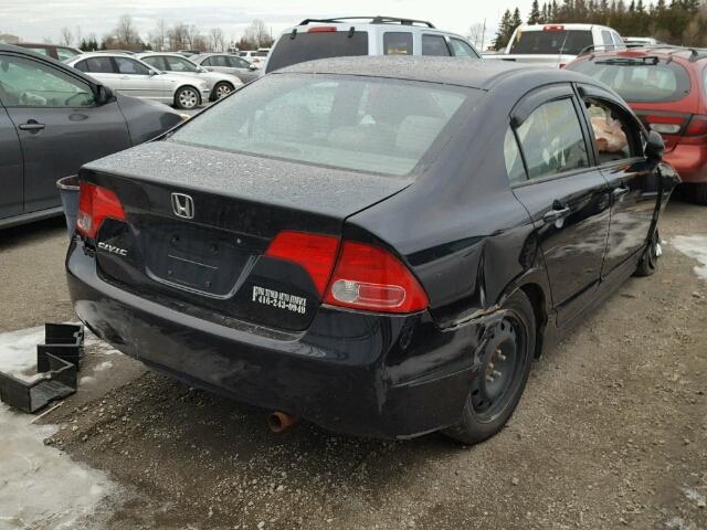 2HGFA16857H020827 - 2007 HONDA CIVIC EX BLACK photo 4