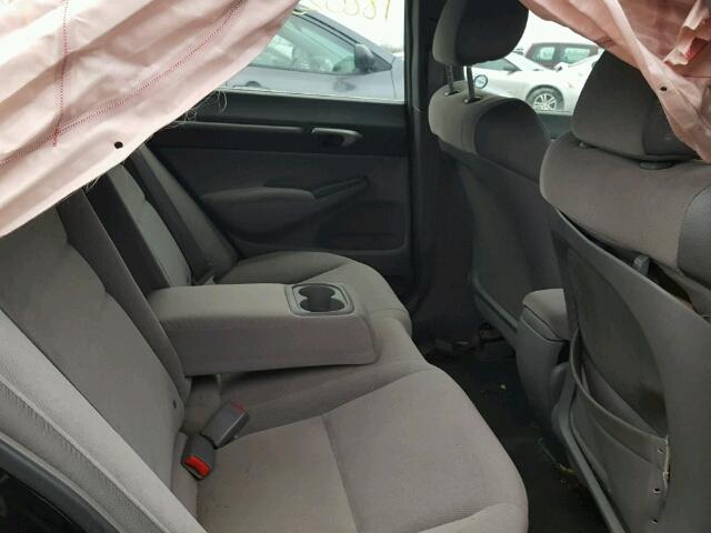2HGFA16857H020827 - 2007 HONDA CIVIC EX შავი ფოტო 6