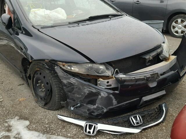 2HGFA16857H020827 - 2007 HONDA CIVIC EX BLACK photo 9