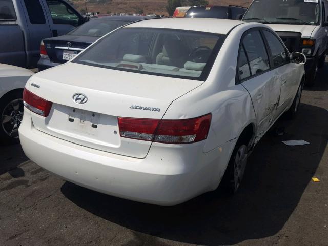 KMHET46C06A074524 - 2006 HYUNDAI SONATA GL WHITE photo 4