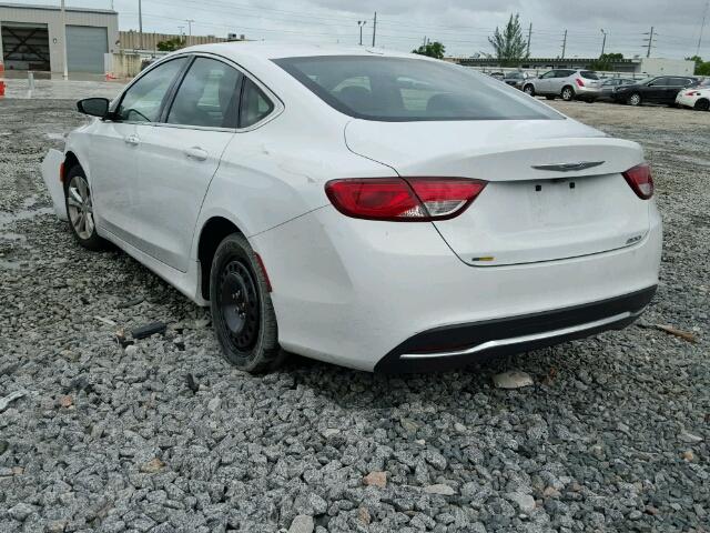 1C3CCCAB9FN629276 - 2015 CHRYSLER 200 LIMITE WHITE photo 3