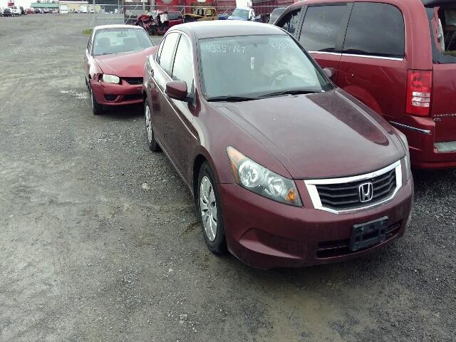 1HGCP26318A810718 - 2008 HONDA ACCORD LX MAROON photo 1