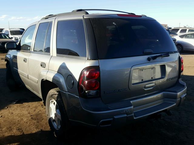 1GNDT13S622187531 - 2002 CHEVROLET TRAILBLAZE GRAY photo 3