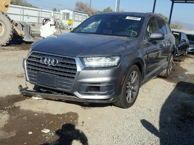 WA1LAAF77HD013539 - 2017 AUDI Q7 PREMIUM GRAY photo 2