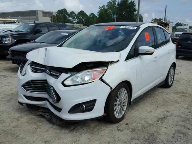 1FADP5BU6DL509627 - 2013 FORD C-MAX SEL WHITE photo 2