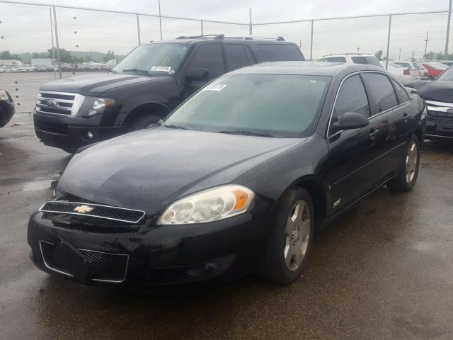 2G1WD58C369338879 - 2006 CHEVROLET IMPALA SUP BLACK photo 2