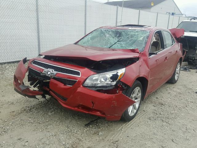 1G11D5RR9DF102531 - 2013 CHEVROLET MALIBU 1LT წითელი ფოტო 2