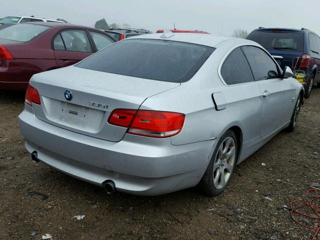 WBAWC735X9E068515 - 2009 BMW 335 SILVER photo 4