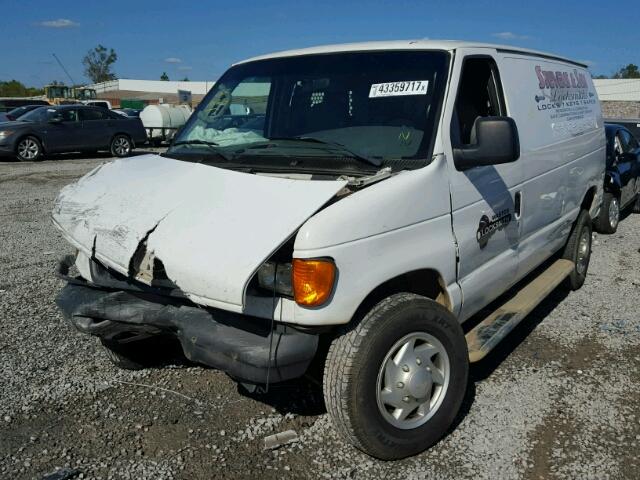 1FTNE24W77DA34943 - 2007 FORD ECONOLINE WHITE photo 2