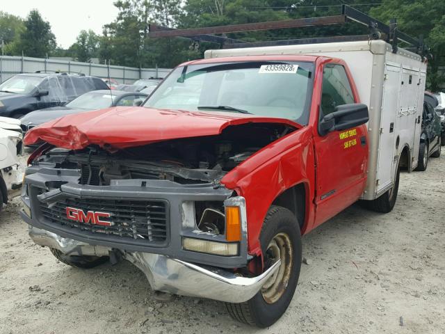 1GDGC24R7YR222838 - 2000 GMC SIERRA C25 RED photo 2